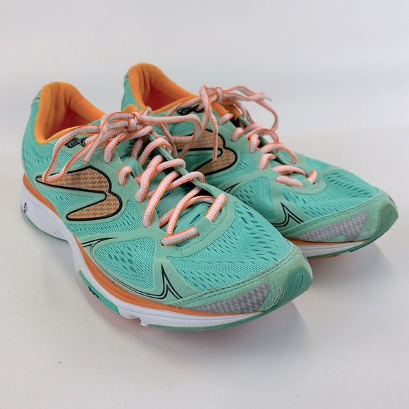 NEWTON Fate Running Shoes Athletic Sneaker Green Orange Women’s Size 9 - Picture 1 of 9